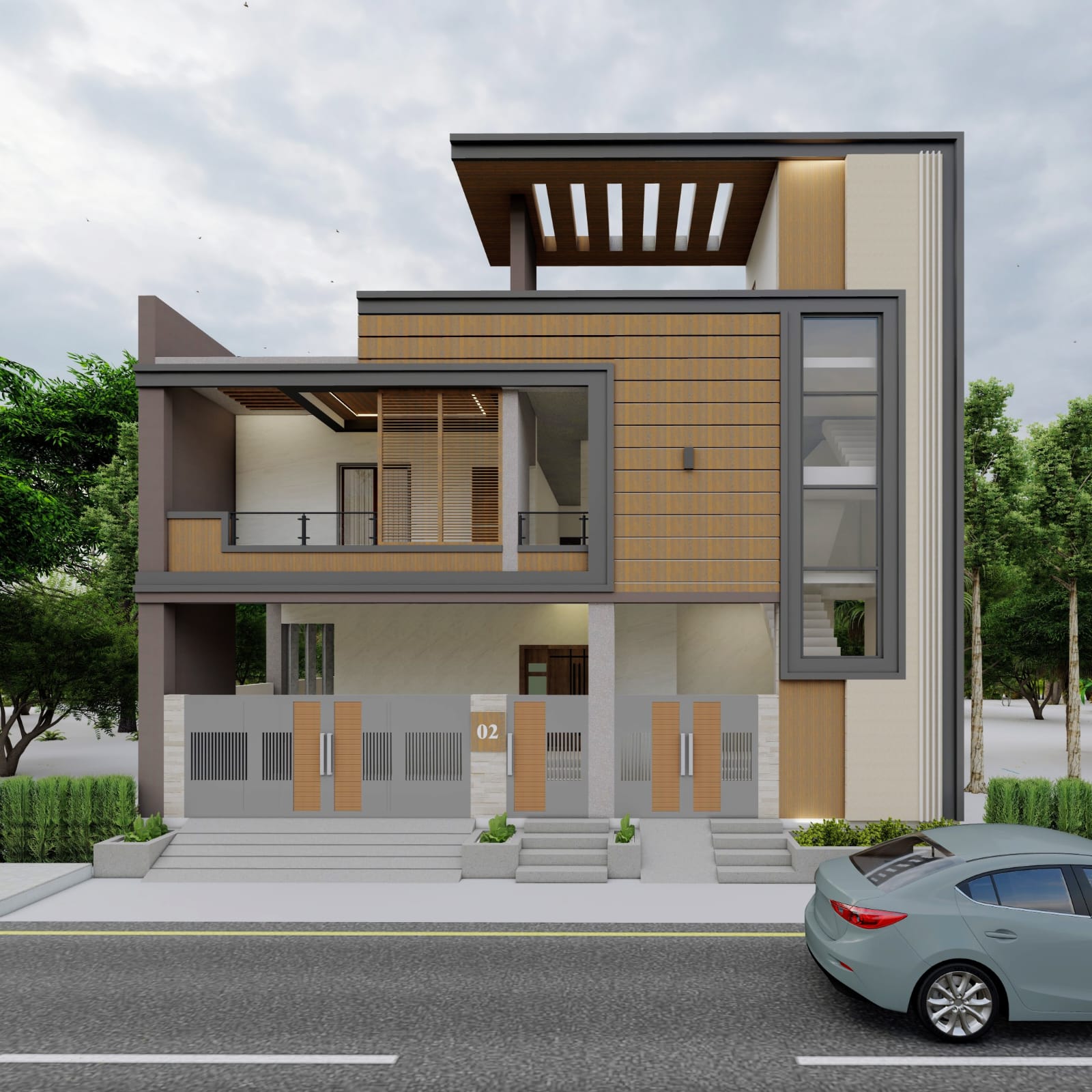 Be Best Construction team working on residential home construction in Pondicherry